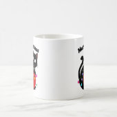 Meowy Catmas - Cat with Christmas ornament Kaffeetasse (Mittel)