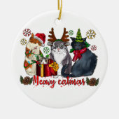 MEOWY CATMAS CHRISTMAS ORNANATION KERAMIK ORNAMENT (Vorne)