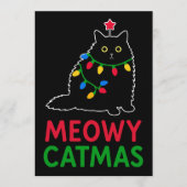 Meowy Catmas Einladung (Vorderseite)