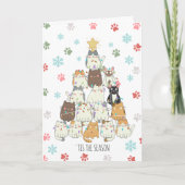 Meowy Catmas Feiertagskarte (Vorderseite)