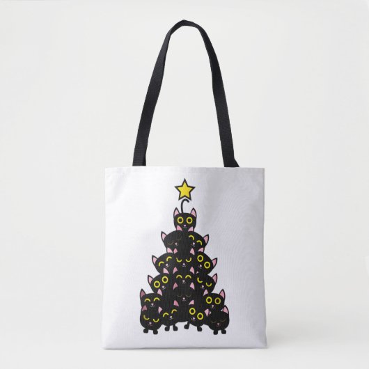 Meowy Catmas Funny Christmas Tasche (Vorderseite)