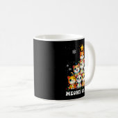 Meowy Catmas Funny Christmas Tree Lights Cute Cat  Kaffeetasse (VorderseiteRechts)