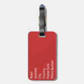 Meowy Catmas Gepäckanhänger (Rückseite vertikal)