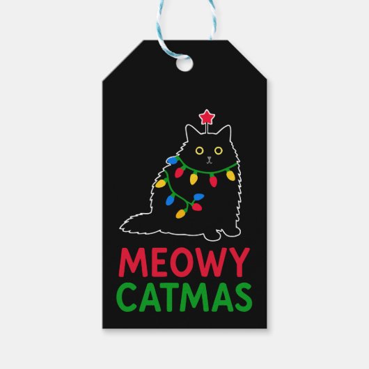 Meowy Catmas Geschenkanhänger (Vorderseite)