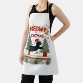 Meowy Catmas, hässlicher Weihnachtspullover, Katze Schürze (InSitu)