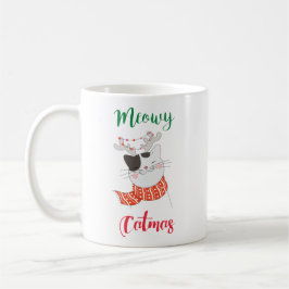 Meowy Catmas, Katze frohe Weihnachten Kaffeetasse