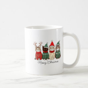 Meowy Catmas Katze Weihnachtslichter Xmas Pyjama K Kaffeetasse