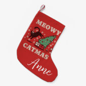 Meowy Catmas Kleiner Weihnachtsstrumpf (Vorderansicht (hängend))