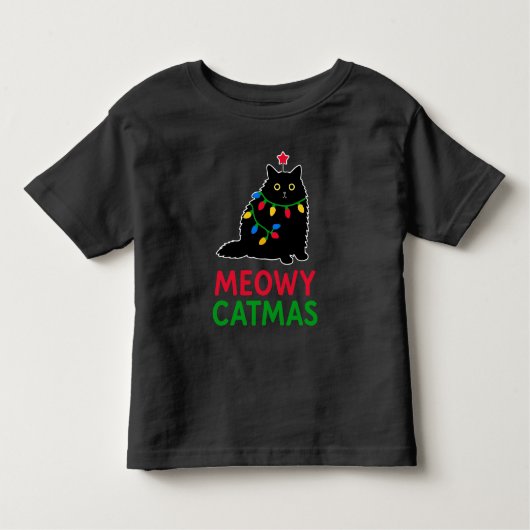 Meowy Catmas Kleinkind T-shirt (Vorderseite)