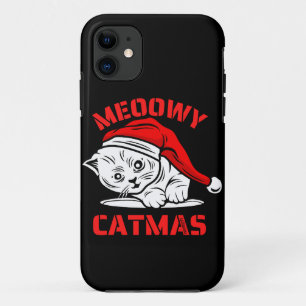 MEOWY CATMAS lustige Weihnachtskatze Case-Mate iPhone Hülle