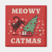 Meowy Catmas Magnet (Vorne)