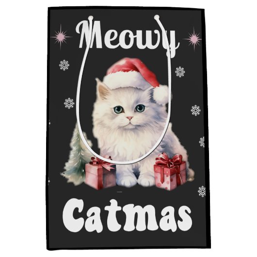 Meowy Catmas Mittlere Geschenktüte (Vorderseite)
