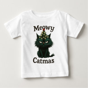 Meowy Catmas Moody Katze Baby T-shirt