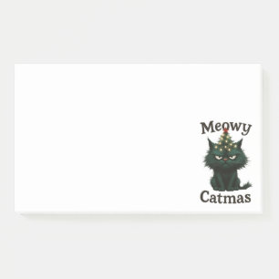 Meowy Catmas Moody Katze Post-it Klebezettel