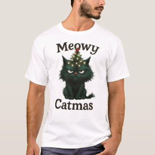 Meowy Catmas Moody Katze T-Shirt