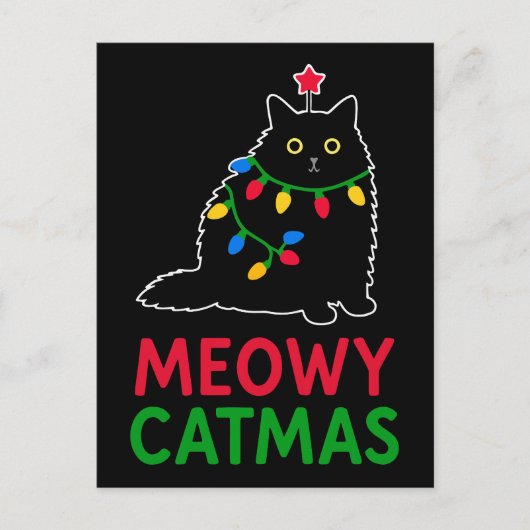 Meowy Catmas Postkarte (Vorderseite)
