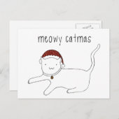 Meowy Catmas Postkarte (Vorne/Hinten)