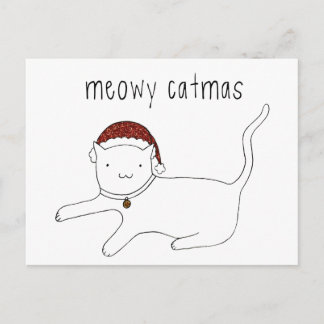 Meowy Catmas Postkarte