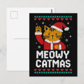 Meowy Catmas Postkarte (Vorne/Hinten)