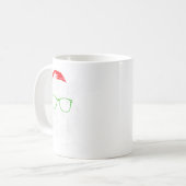 Meowy Catmas Santa Hat Cute Cat Christmas Pajamas  Kaffeetasse (Vorderseite Links)