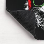 Meowy Catmas Santa Hat Cute Cat Christmas Pajamas Mousepad (Ecke)