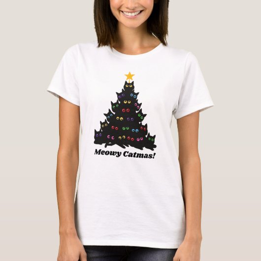 Meowy Catmas T-Shirt (Vorderseite)