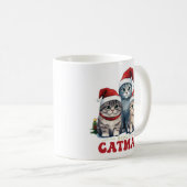 Meowy CaTMas Three SMiling Cats Kaffeetasse (VorderseiteRechts)
