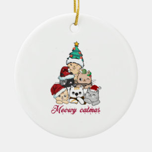 Meowy Catmas Tree Keramik Ornament