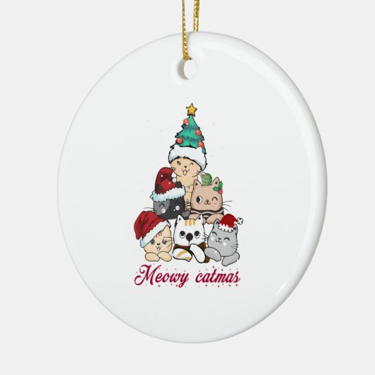 Meowy Catmas Tree Keramik Ornament (Links)
