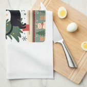 Meowy Catmas, Ugly Christmas Sweater, Cat Christma Geschirrtuch (Viertel Falte)