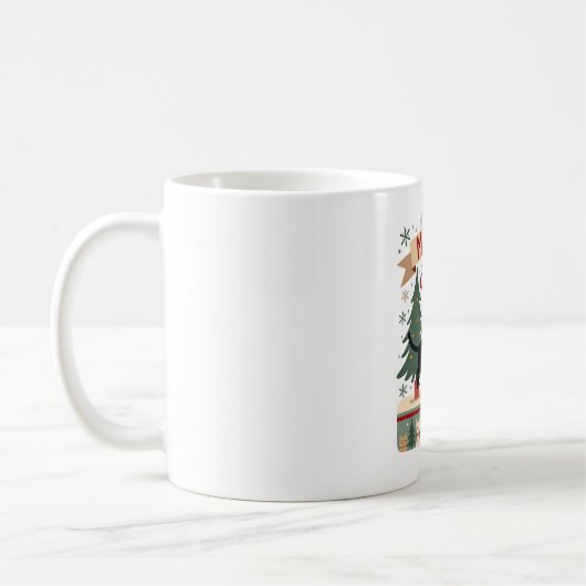 Meowy Catmas, Ugly Christmas Sweater, Cat Christma Kaffeetasse (Links)
