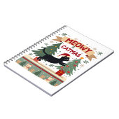 Meowy Catmas, Ugly Christmas Sweater, Cat Christma Notizblock (Linke Seite)