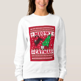 Meowy Catmas Urlaubsgestaltung - Festlich und Spaß Sweatshirt