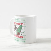 Meowy Catmas Weihnachten Kaffeetasse (Vorderseite Links)