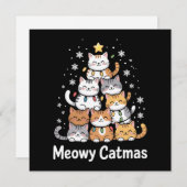 Meowy Catmas Weihnachtsbaum Weihnachten Weihnachte (Vorne/Hinten)