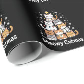 Meowy Catmas Weihnachtsbaum Weihnachten Weihnachte Geschenkpapier (Rolleneckpunkt)