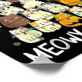 Meowy Catmas Weihnachtsbaum Xmas Girls Boys Fu Poster (Ecke)