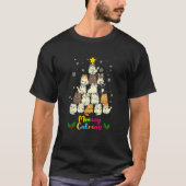 Meowy Catmas Weihnachtsbaum Xmas Girls Boys Lo T-Shirt (Vorderseite)