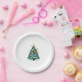 Meowy Catmas Weihnachtsbaum Xmas Weihnachtsmann Pappteller (Party)