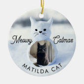 Meowy Catmas Weihnachtsfeiertag Ornament (Vorne)