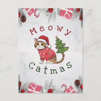 Meowy Catmas - Weihnachtskarten - Postkarten