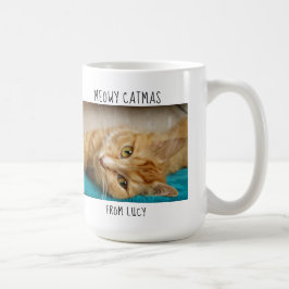 Meowy Catmas Welt größte Cat Mama Name Foto Kaffeetasse