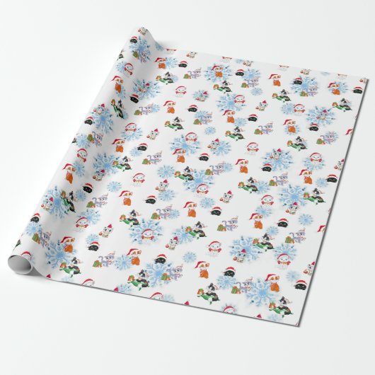 Meowy Catmas Wrapping Paper Geschenkpapier (Ungerollt)