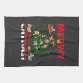 Meowy Chirstmas Geschirrtuch (Horizontal)