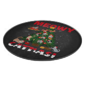Meowy Chirstmas Schneidebrett (Ecke)