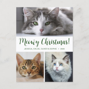 Meowy Christmas 3 Foto Feiertagspostkarte