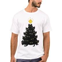 Meowy Christmas Black Cat Tree