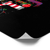 Meowy Christmas Black Cat Xmas For Cat Lover Cat M Poster (Ecke)