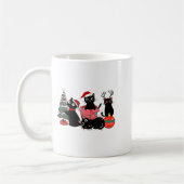 Meowy Christmas Black Cats Play Christmas Tree Lig Kaffeetasse (Links)