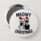 MEOWY CHRISTMAS BUTTON LARGE (Vorne & Hinten)